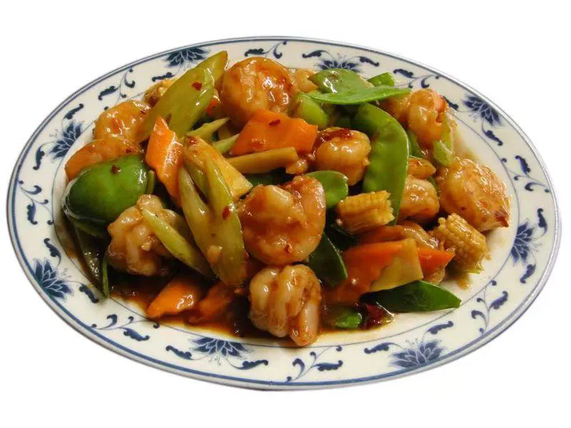 Tender shrimp stir-fried with mixed veggies at Panda Buffet, a Buffet Restaurant in Cushing